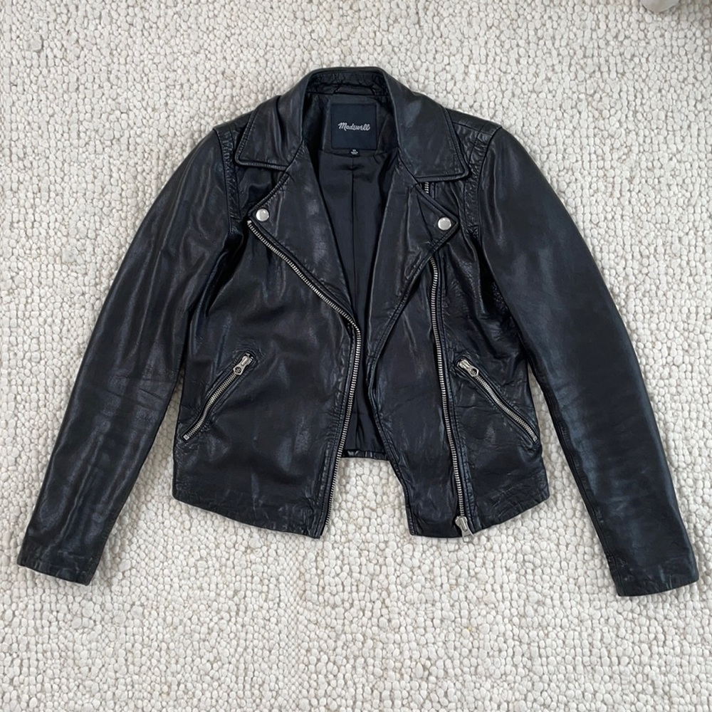 Madewell Washed Leather Motorcycle Jacket